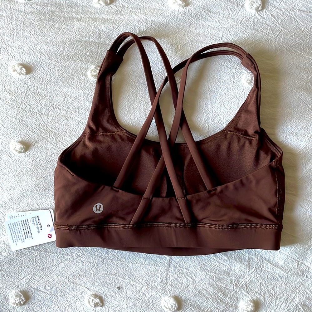 Lululemon Energy sports bra. Size 4. Brown color. New with tags!